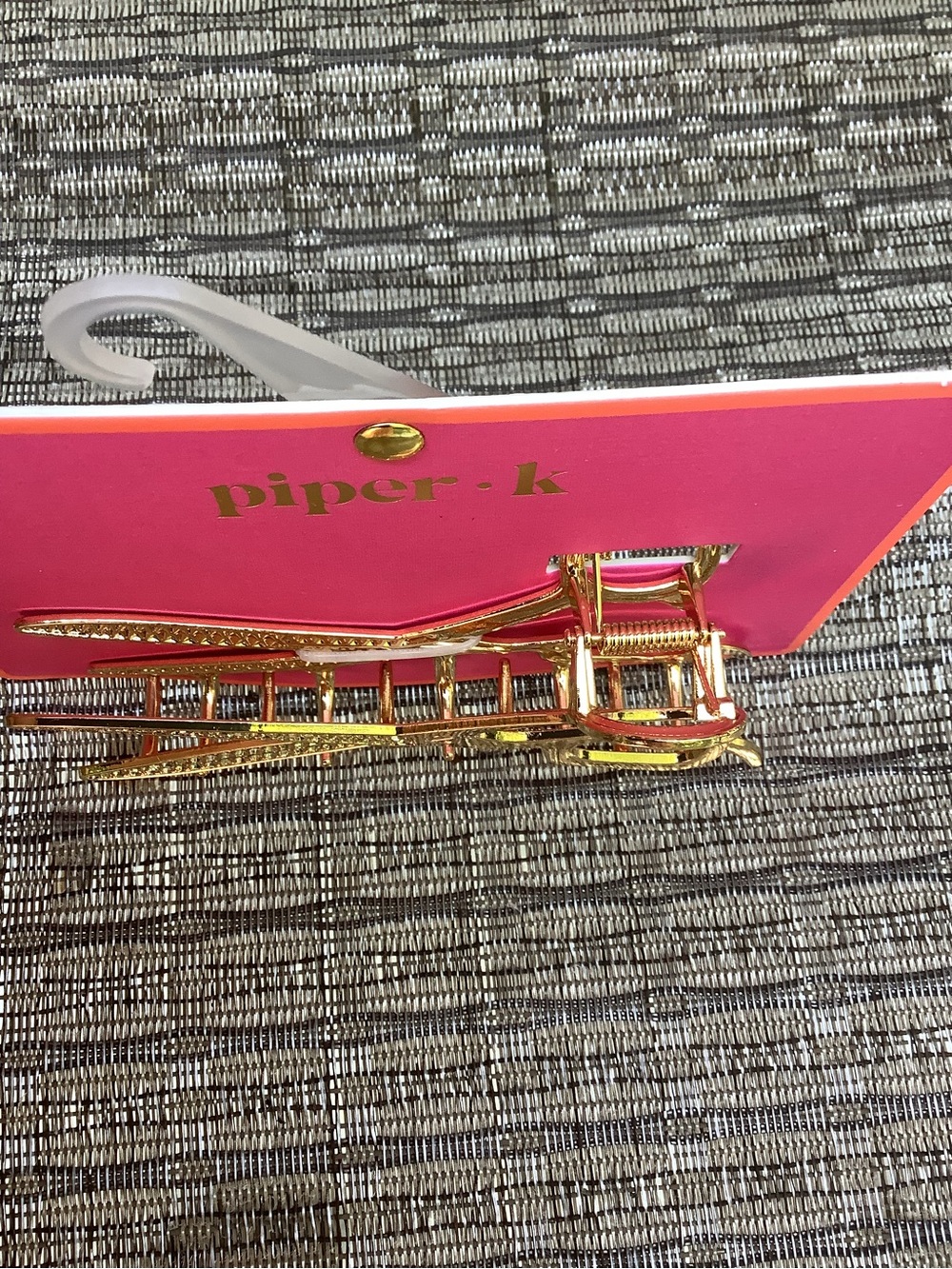 NWT Piper K Hair Clip Claw Scissors Art Teacher Hairdresser Sparkle Rhinestone - Picture 2 of 3